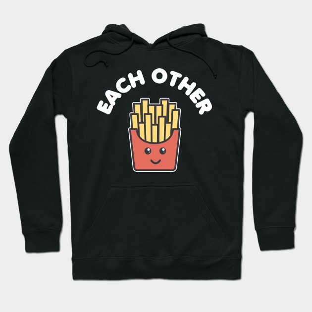 Matching Couple Fries Burger Made For Each Other Hoodie by Hasibit